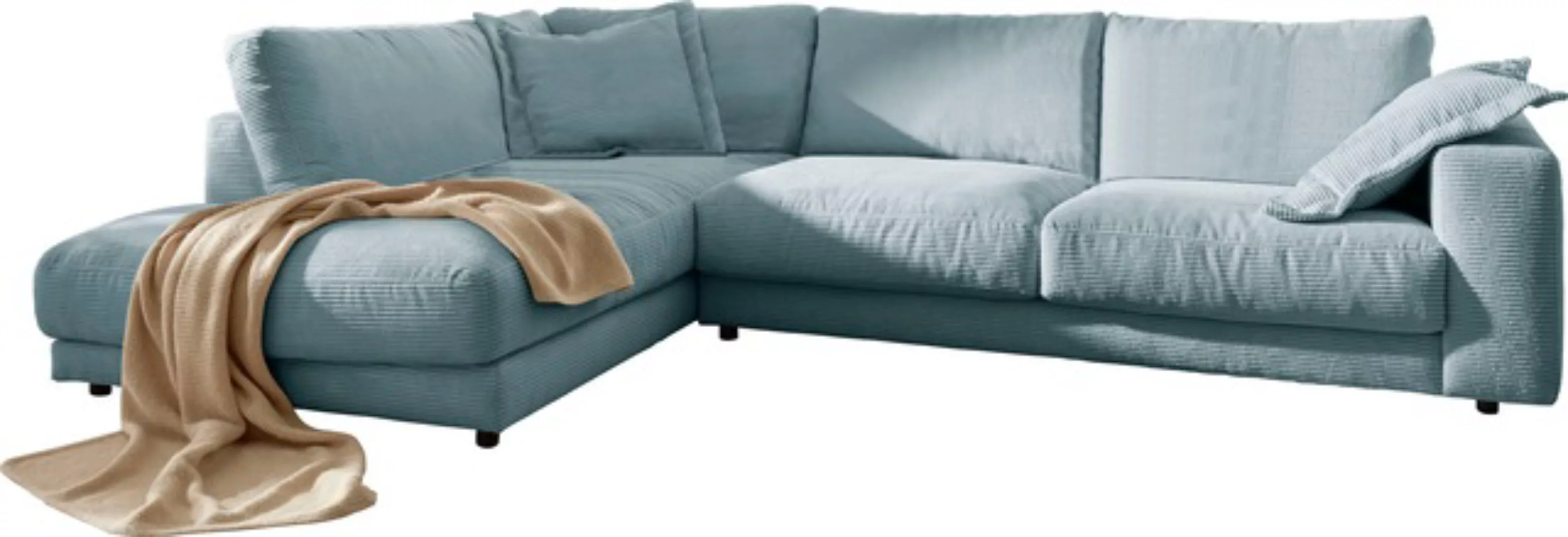 Places of Style Ecksofa "Enisa XXL B/T/H: 325/224/85 cm L-Form", Kuschelig, günstig online kaufen