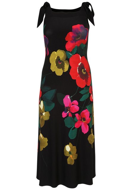 Doris Streich A-Linien-Kleid mit Blumen-Print günstig online kaufen