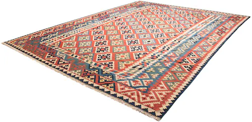 morgenland Wollteppich »Kelim - Oriental - 404 x 302 cm - rot«, rechteckig günstig online kaufen