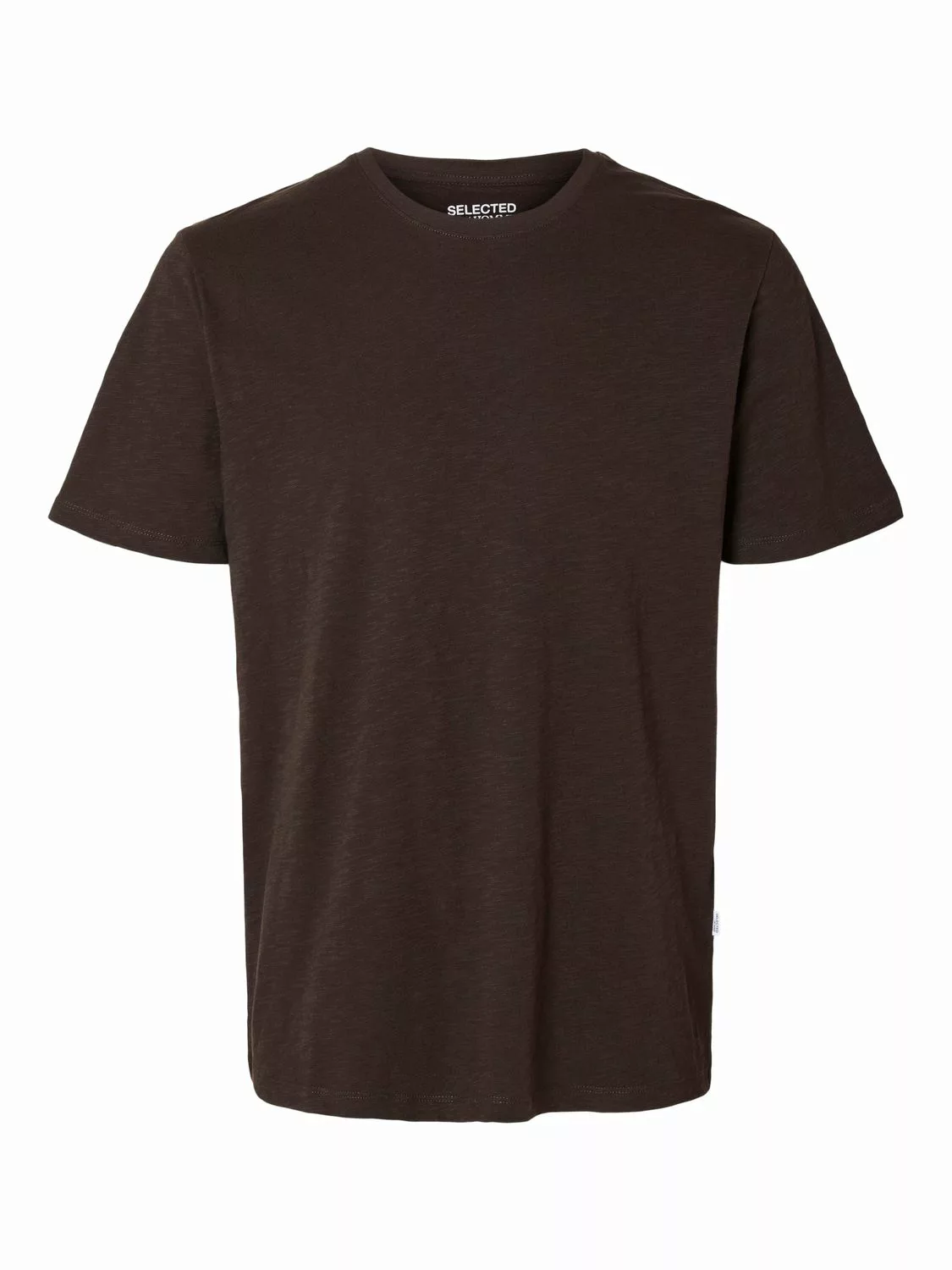 Selected Homme Herren Rundhals T-Shirt SLHASPEN SLUB - Regular Fit günstig online kaufen