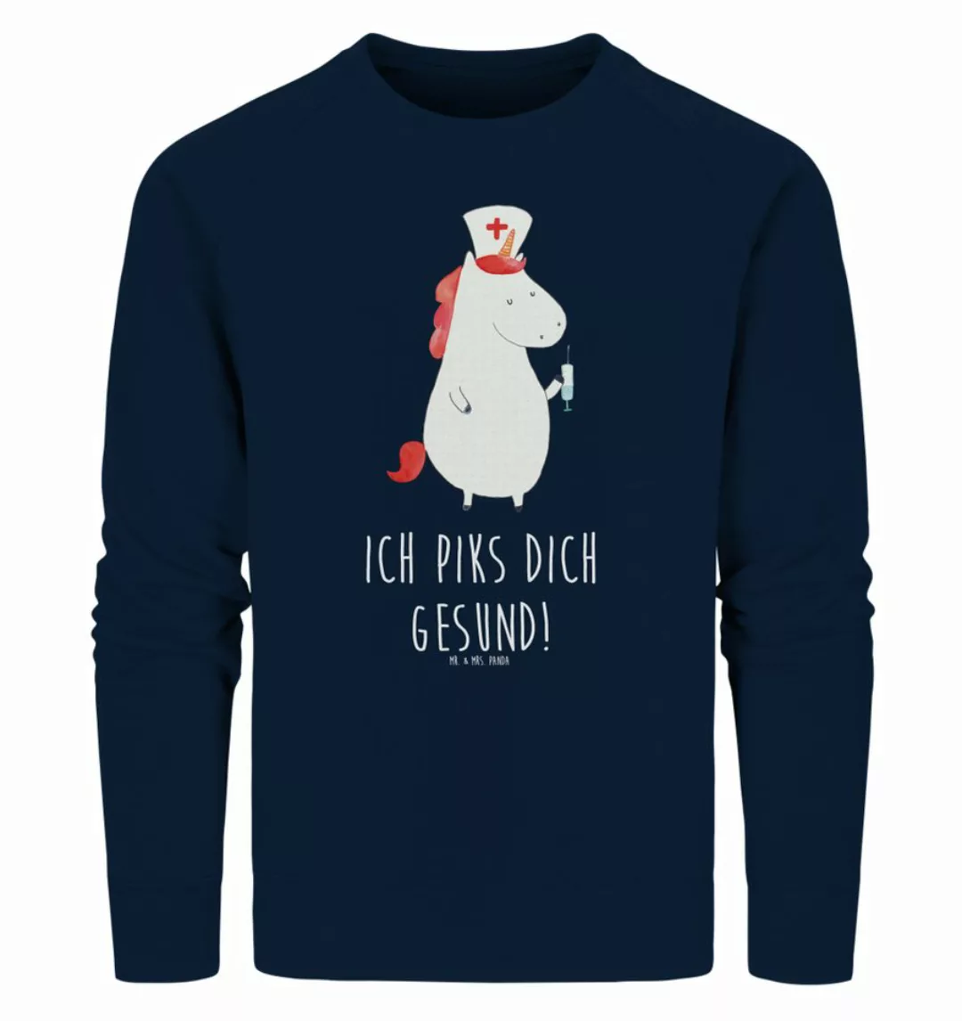 Mr. & Mrs. Panda Longpullover Einhorn Krankenschwester Größe M - French Nav günstig online kaufen