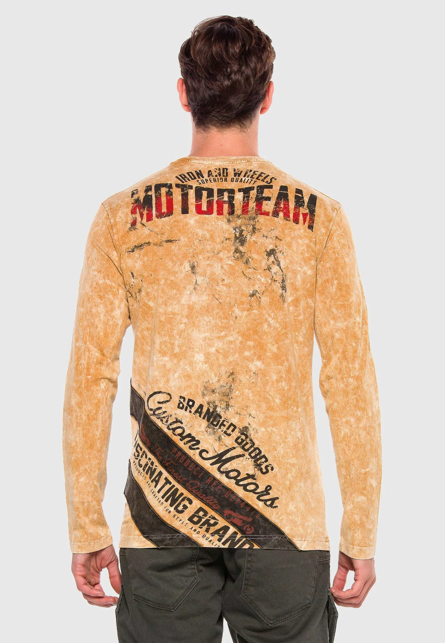 Cipo & Baxx T-Shirt "Langarmshirt", mit modischem Print günstig online kaufen
