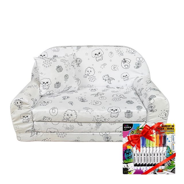 FORTISLINE Kindersofa Minisofa "Malspaß" Kreatives Design trifft auf höchst günstig online kaufen