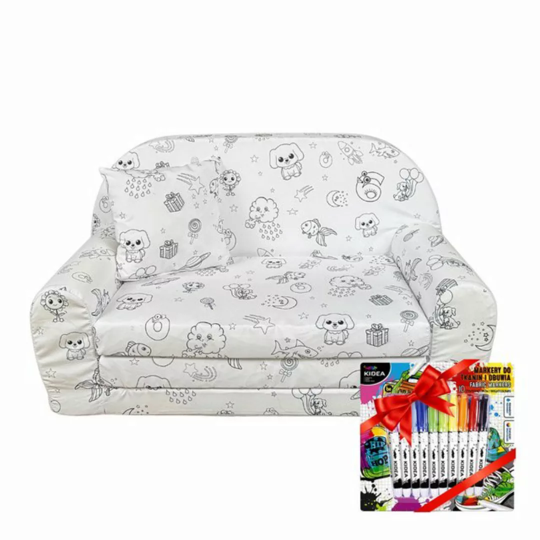 FORTISLINE Kindersofa Minisofa "Malspaß" Kreatives Design trifft auf höchst günstig online kaufen