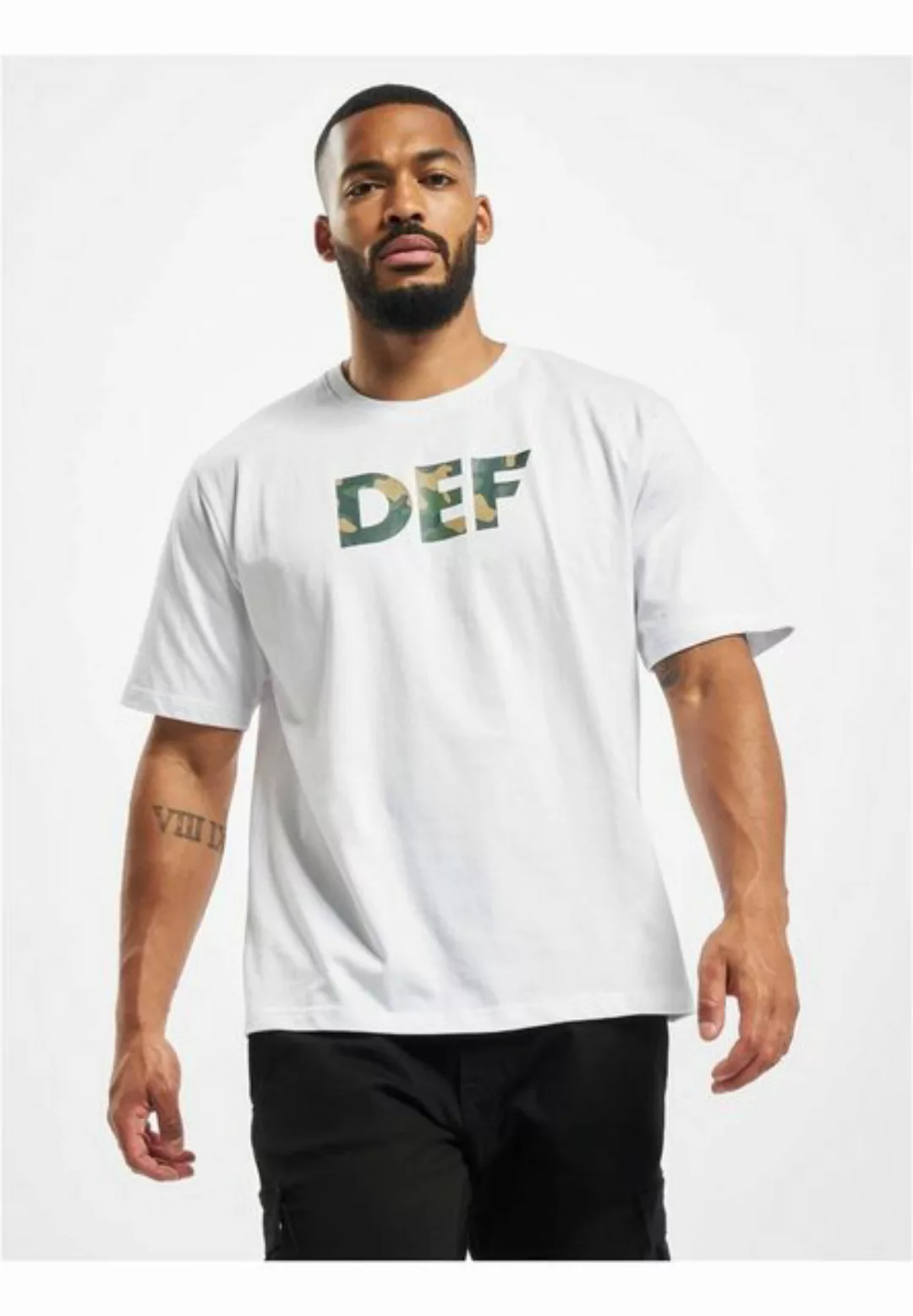 DEF Kurzarmshirt DEF Damen DEF Signed T-Shirt White (1-tlg) günstig online kaufen