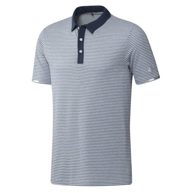 adidas Sportswear Poloshirt Adidas Heatready Mircostripe Polo Navy/White günstig online kaufen