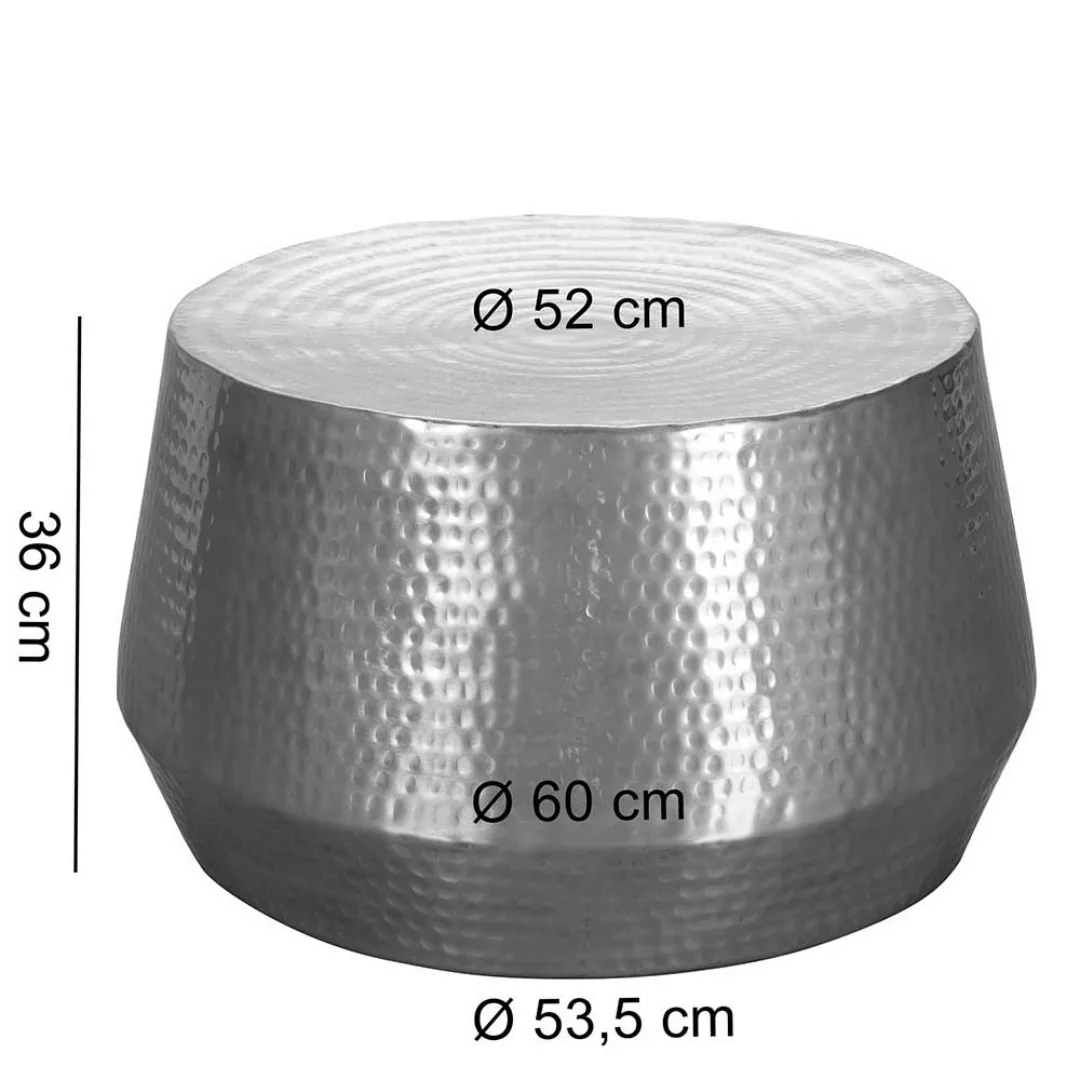 Design Couchtisch aus Aluminium Hammerschlag Optik günstig online kaufen