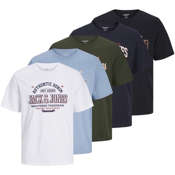 Jack & Jones  T-Shirt T-Shirt Logo Kurzarmshirt 5er pack günstig online kaufen