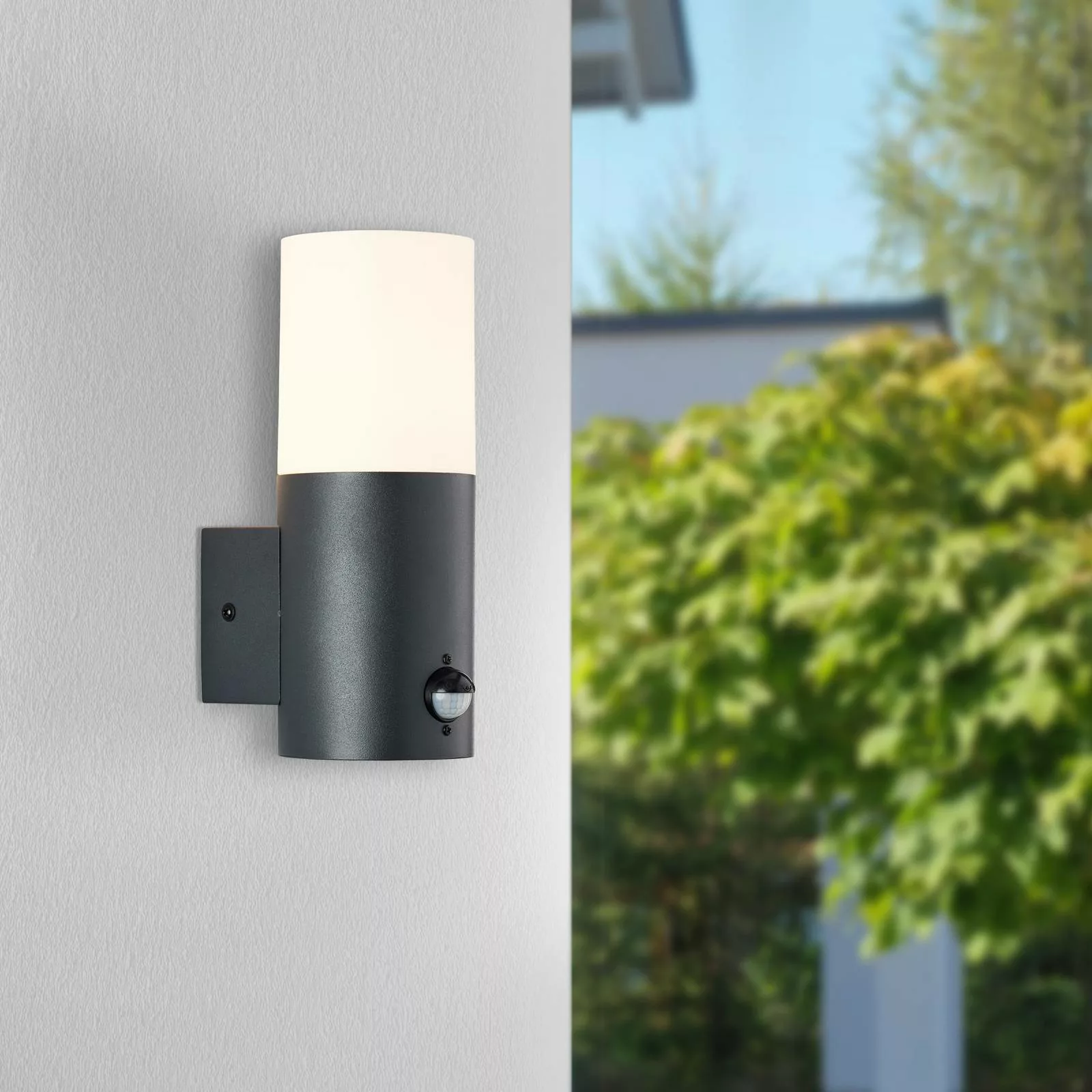 Außenwandlampe Aberdeen, Sensor, Höhe 23,2 cm, anthrazit günstig online kaufen