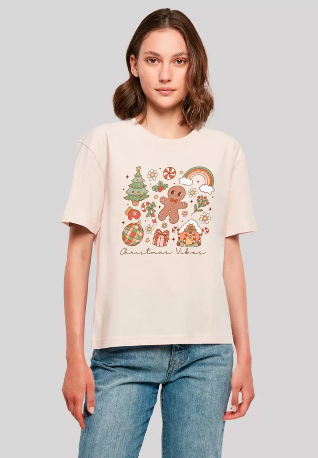 F4NT4STIC T-Shirt Weihnachten Vibes Cozy Cute Winter Premium Qualität, Weih günstig online kaufen