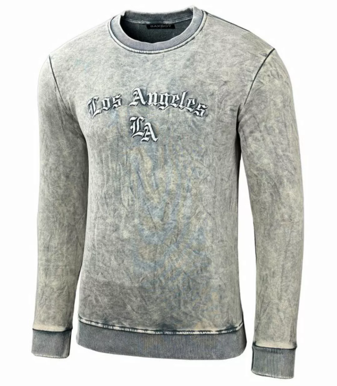 Baxboy Longshirt Baxboy Herren Longsleeve T-Shirt Langarmshirt Aufdruck Obe günstig online kaufen