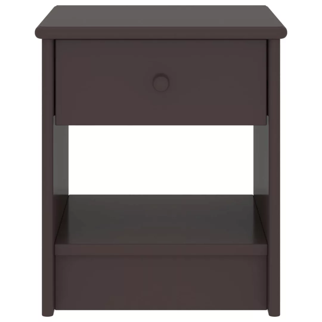 Nachttisch Dunkelbraun 35x30x40 Cm Kiefer Massivholz günstig online kaufen