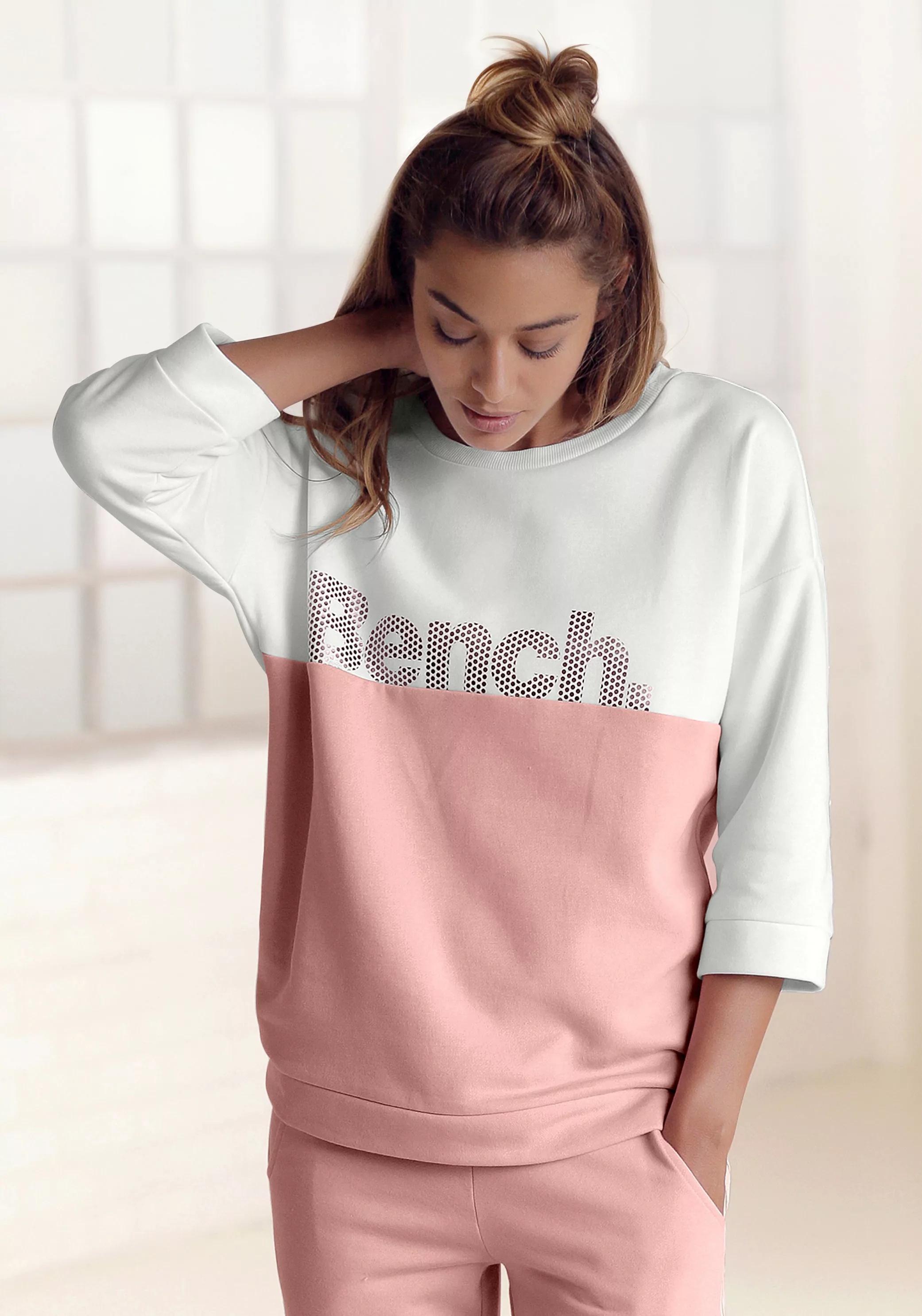 Bench. Sweatshirt, im Colorblocking Design, Loungewear, Loungeanzug günstig online kaufen