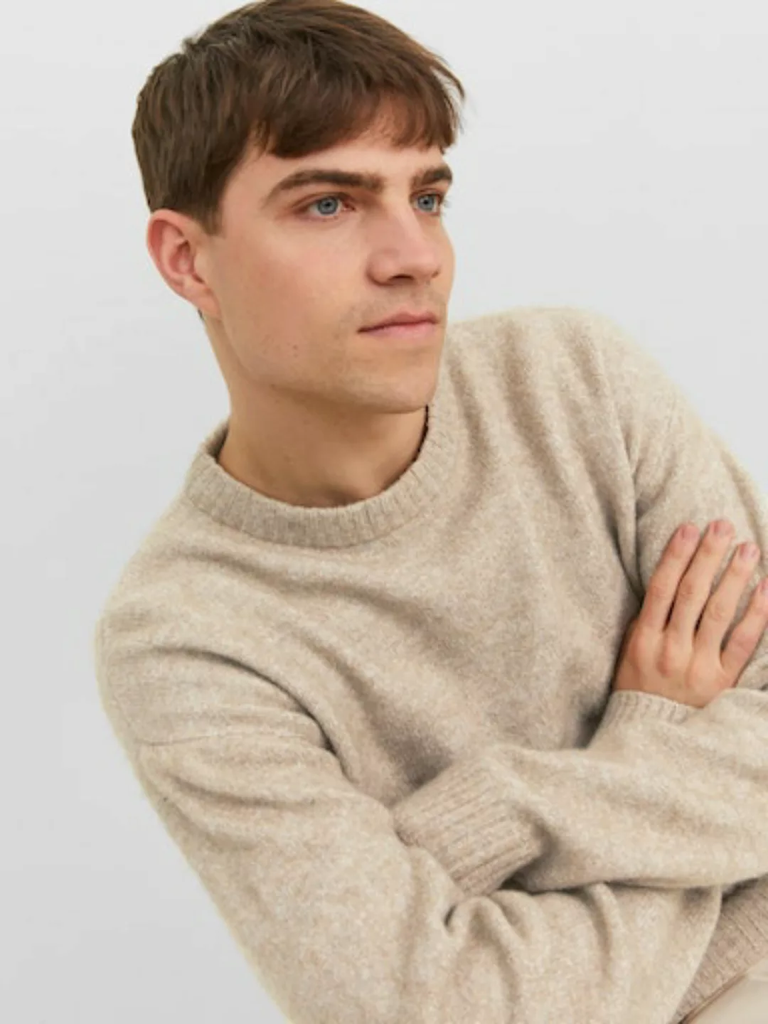 Jack & Jones Rundhalspullover JOROLLIE KNIT CREW NECK SN günstig online kaufen