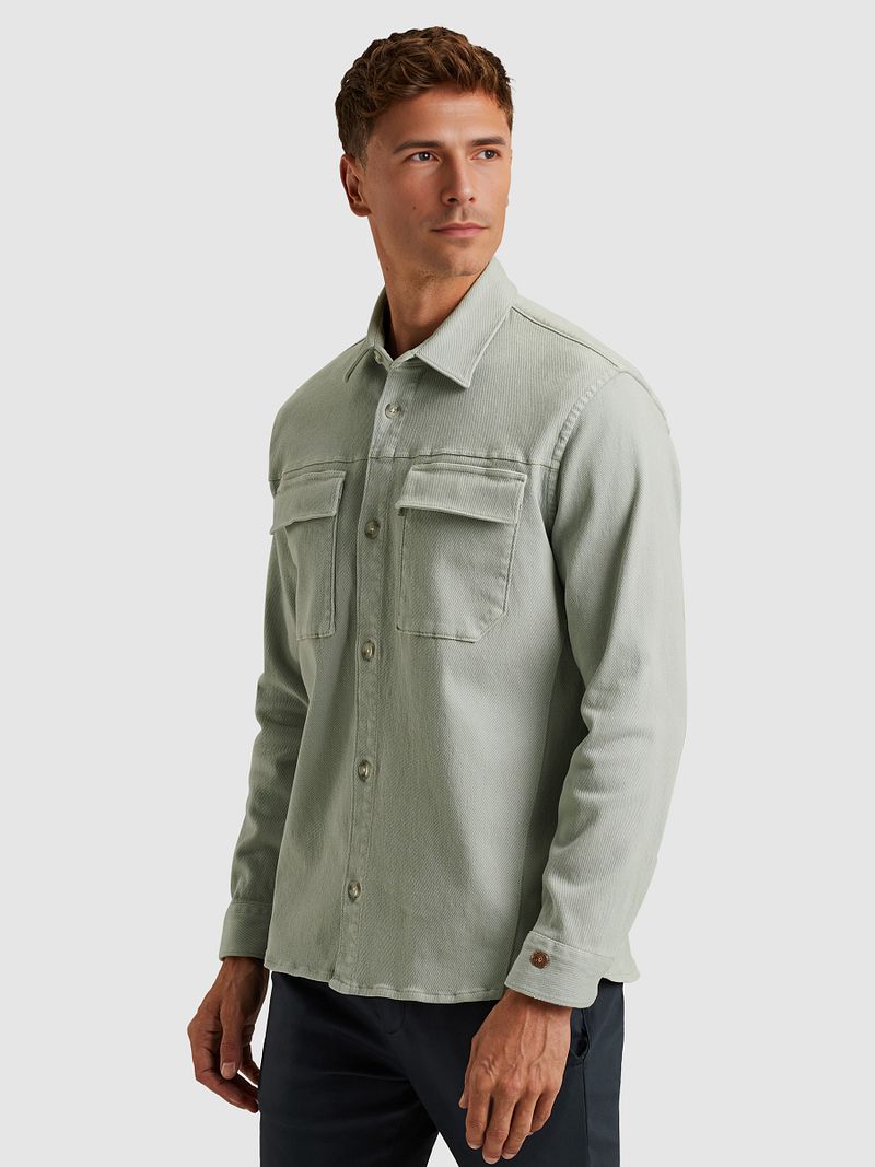 Cast Iron Overshirt Twill Grün - Größe S günstig online kaufen