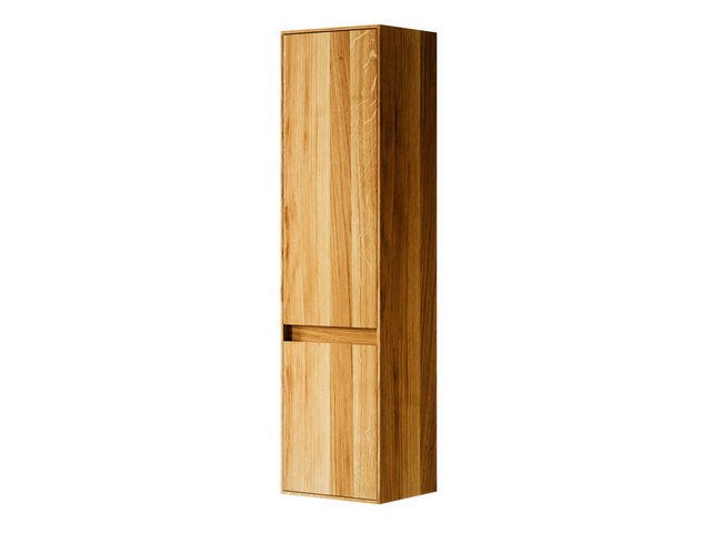 Spa Ambiente Hochschrank "Yago" aud Wildeiche 138 cm Massivholz aus Europa günstig online kaufen