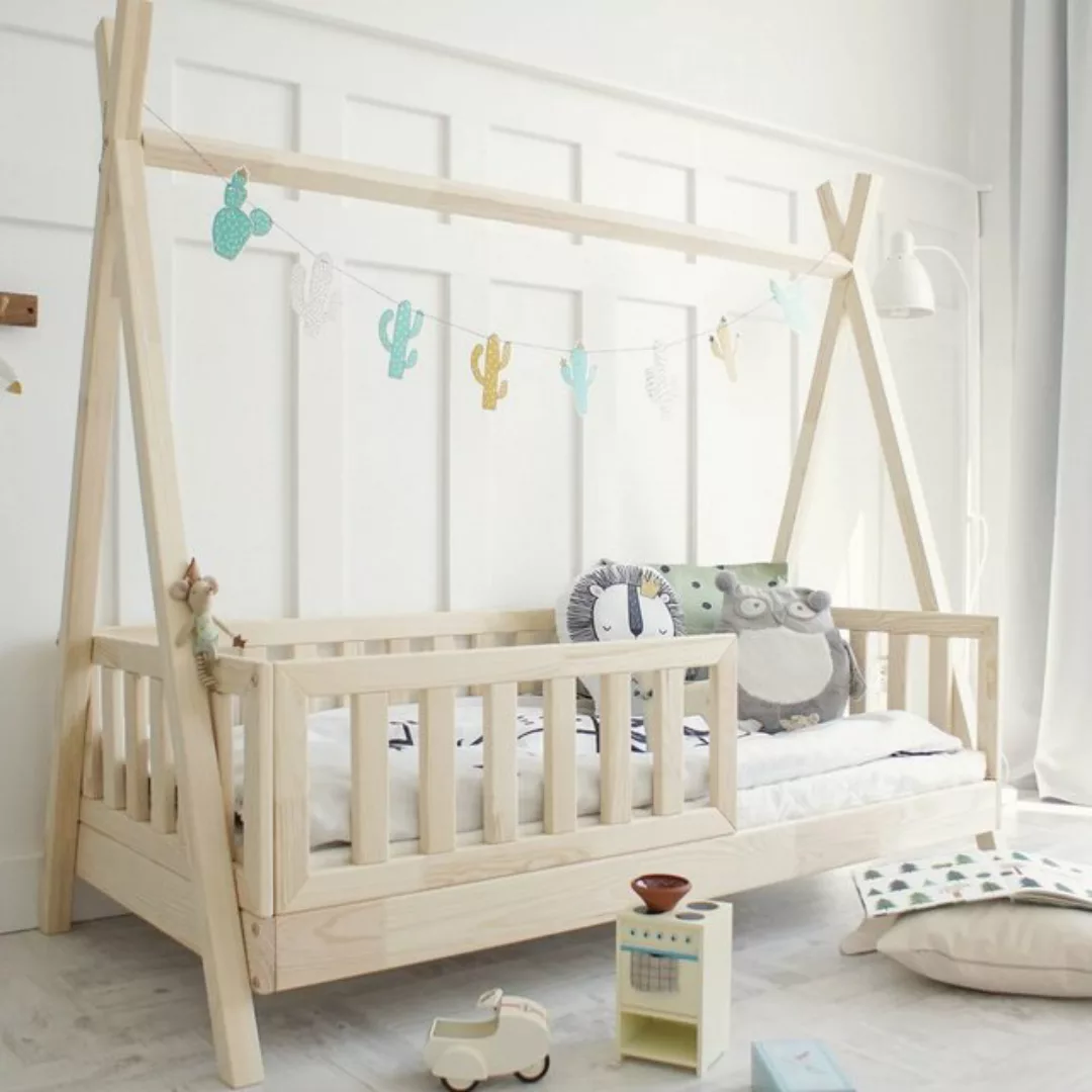 DB-Möbel Kinderbett Kinderbett Tipi duo 190x90 Naturholz günstig online kaufen