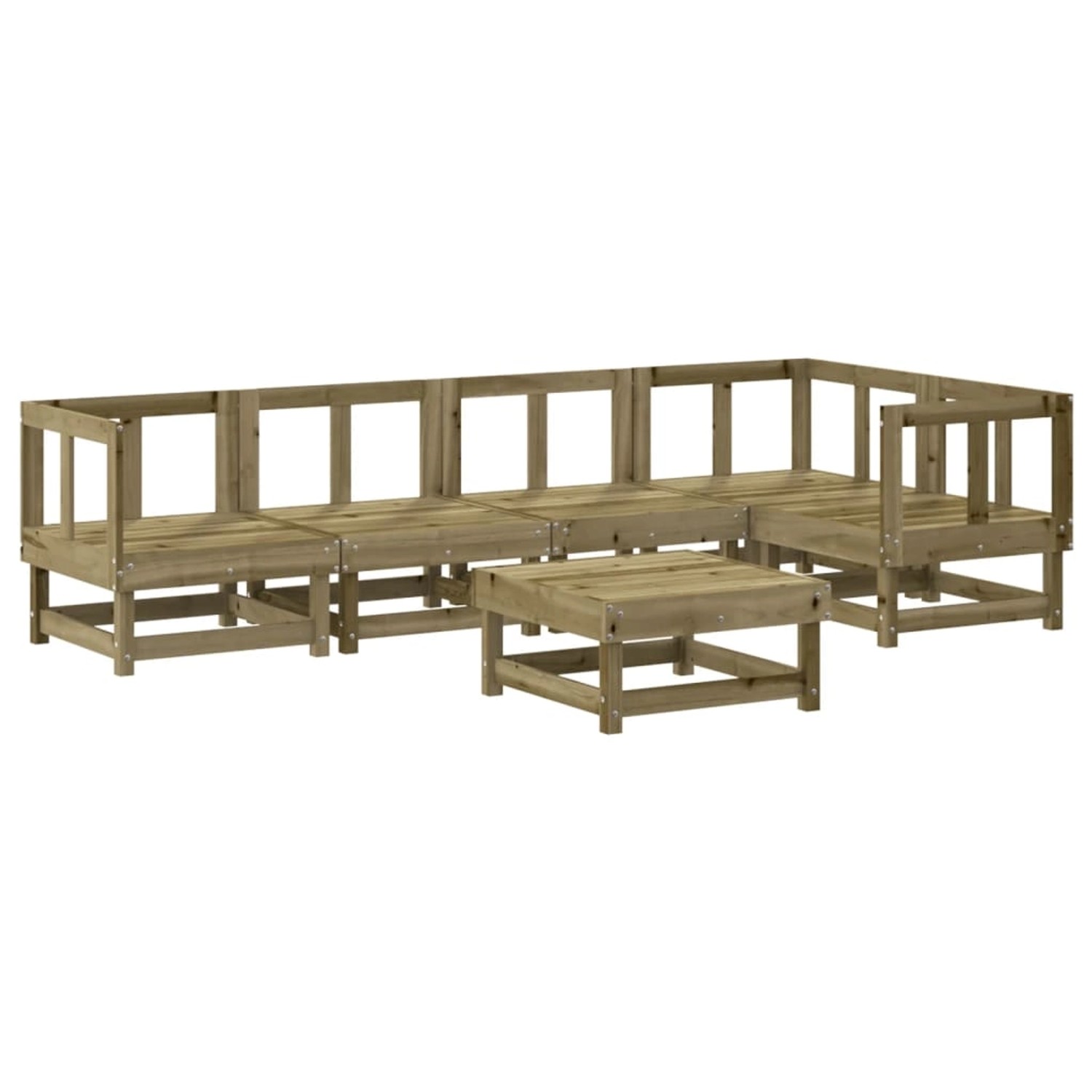 vidaXL 6-Tlg Garten-Lounge-Set Imprägniertes Kiefernholz 3186451 günstig online kaufen