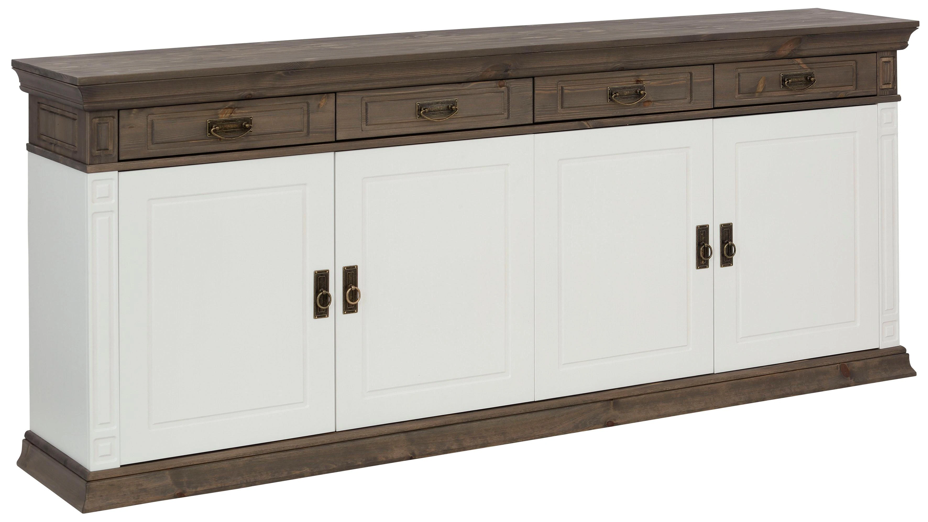 Home affaire Sideboard "Vinales", im klassischen Landhausstil, Breite 204 c günstig online kaufen