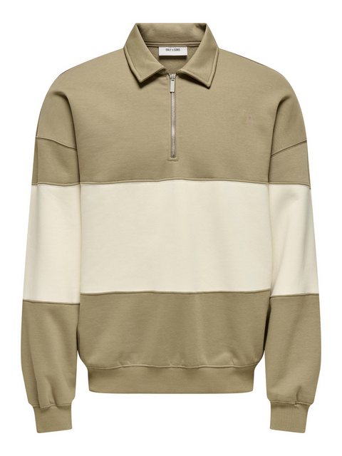 ONLY & SONS Strickpullover Pullover Sweatshirt Polokragen Locker geschnitte günstig online kaufen