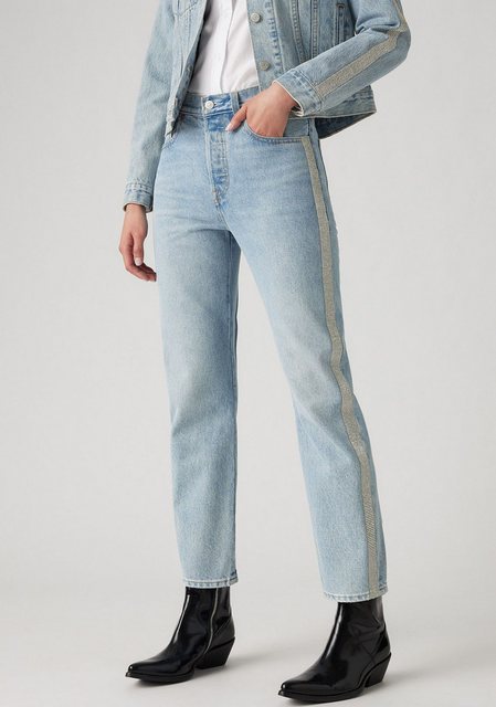 Levi's® 7/8-Jeans 501 CROP mit Glitzerdetails an Seitennähten günstig online kaufen