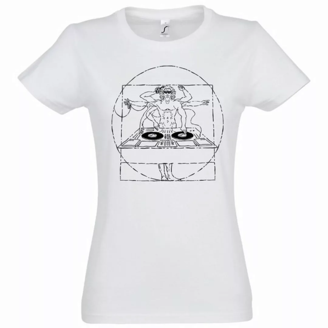 Youth Designz Print-Shirt Da Vinci DJ Damen T-Shirt mit lustigen Logo für D günstig online kaufen