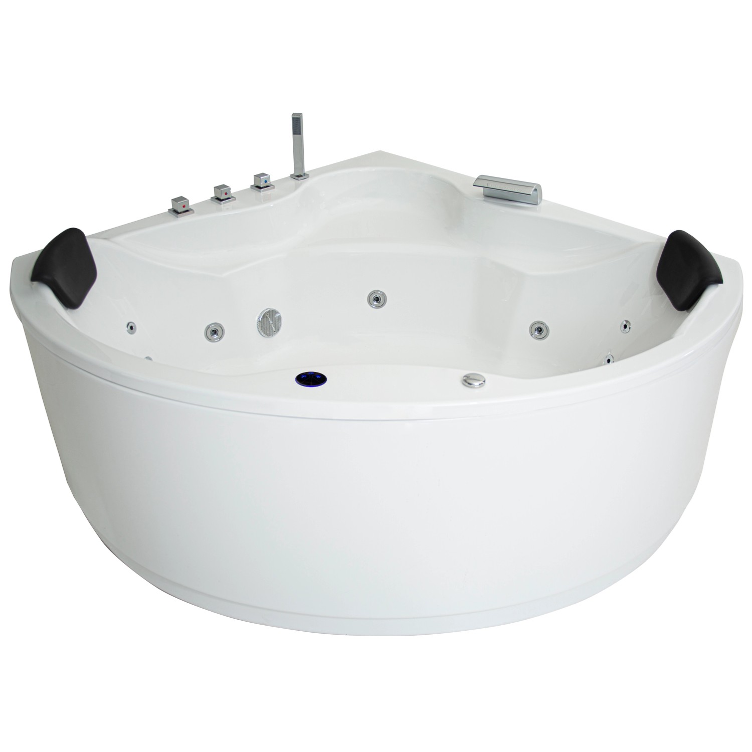 Basera® Indoor Eck-Whirlpool Badewanne Nendo Basic 149 x 149 cm günstig online kaufen