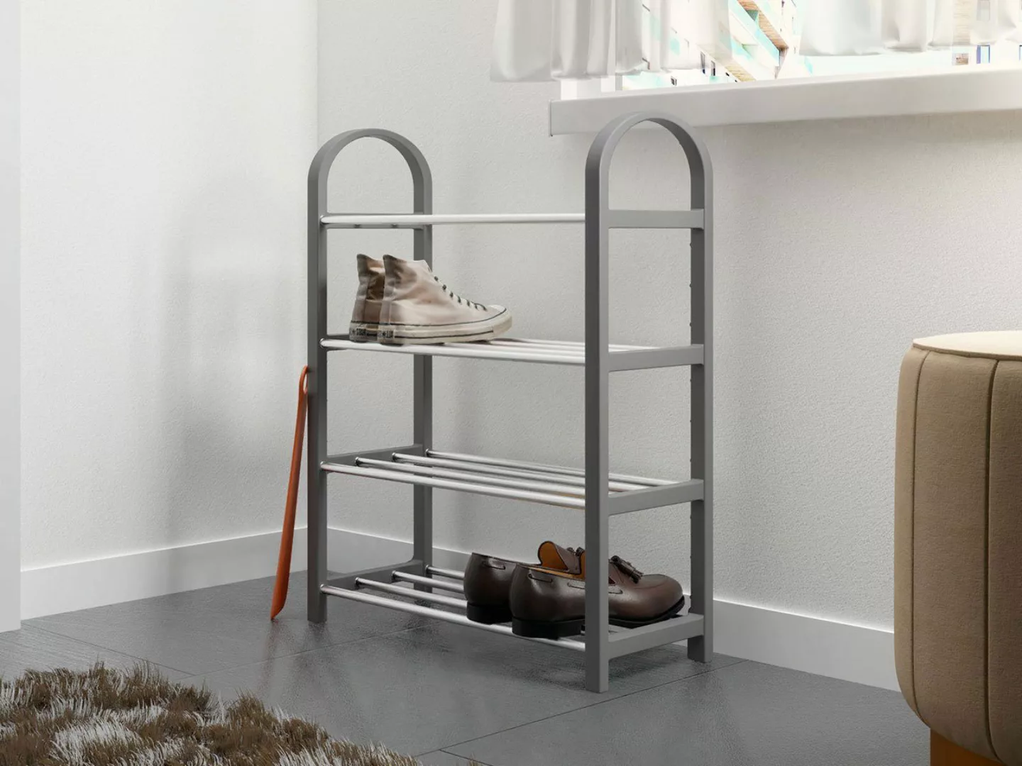 MIRJAN24 Schuhschrank Cencja (4 Regale) Metallrohr, günstig online kaufen