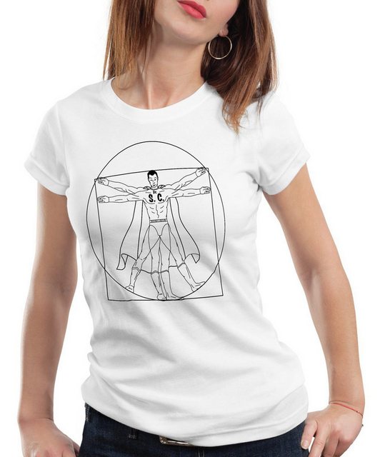 style3 T-Shirt Sheldon Theory Da Vinci Vitruvianischer Mensch the big bang günstig online kaufen