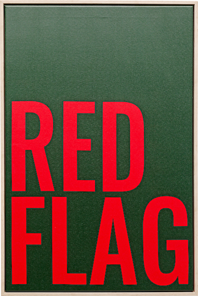 Kare Design Bild mit Rahmen "Gerahmtes Bild Red Flag 40x60cm" günstig online kaufen