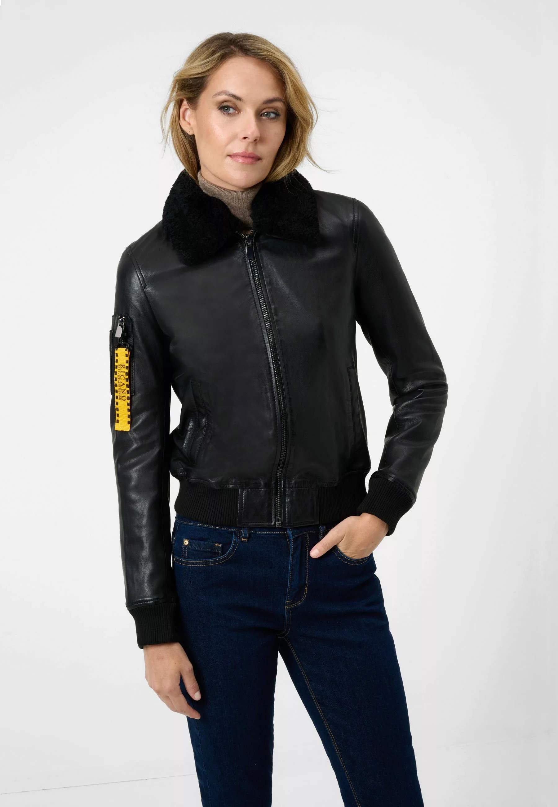 RICANO Lederjacke Nova Hochwertiges Lamm-Nappa-Leder günstig online kaufen