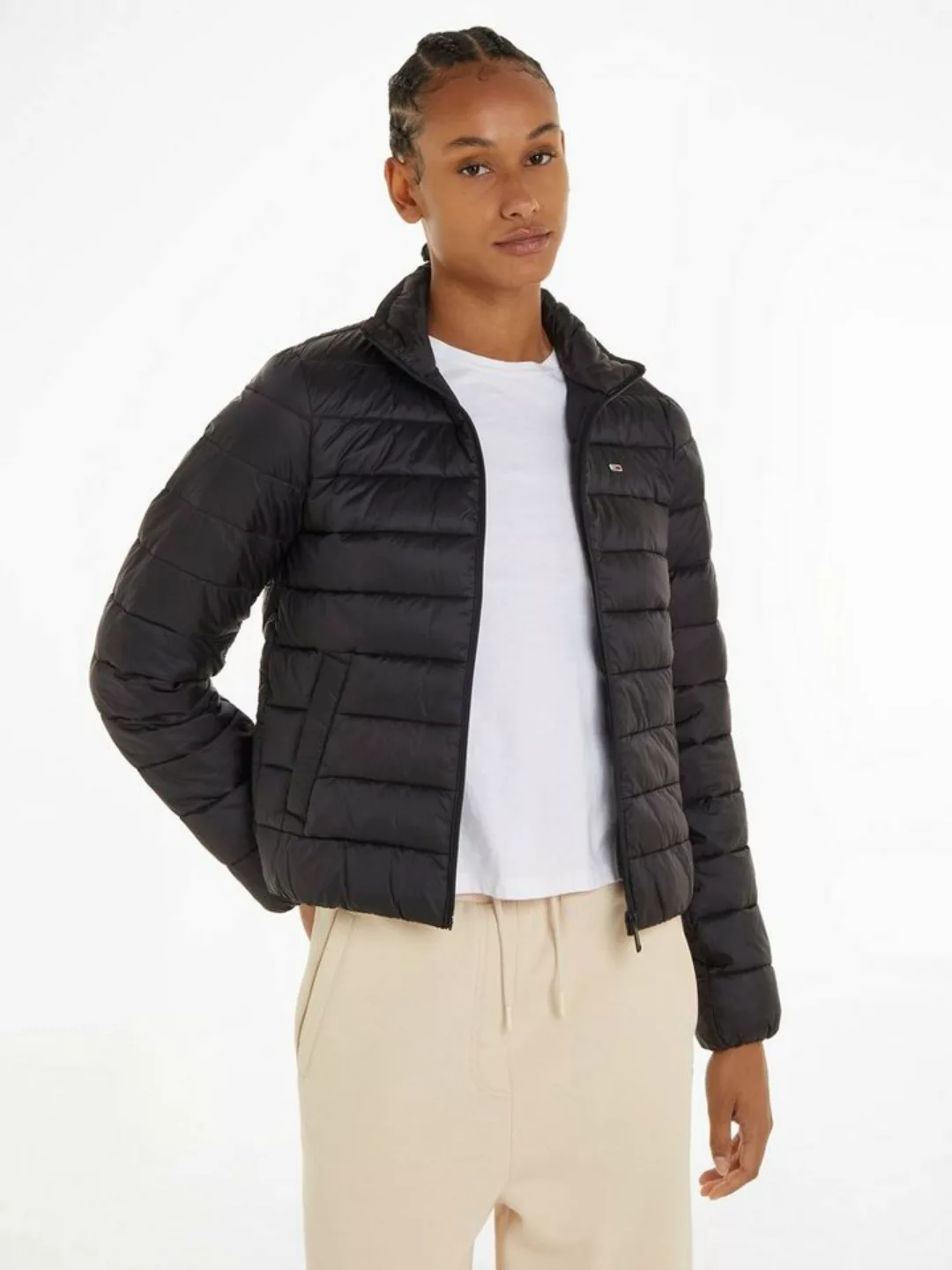 Tommy Jeans Steppjacke TJW QUILTED ZIP THROUGH mit Tommy Jeans Markenlabel günstig online kaufen