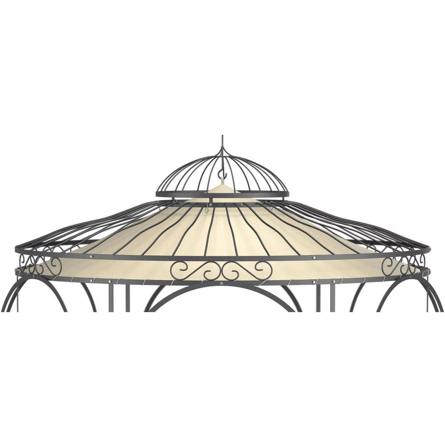 Eleo Sonnensegel Milano Ø 290 cm für Pavillon Milano Ecru günstig online kaufen