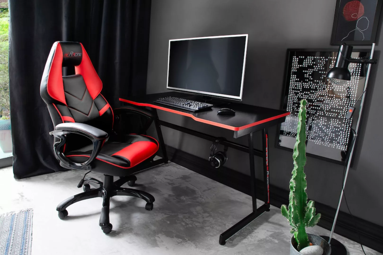 MCA furniture Gamingtisch "mcRacing Desk 12", Schreibtisch im coolen Design günstig online kaufen