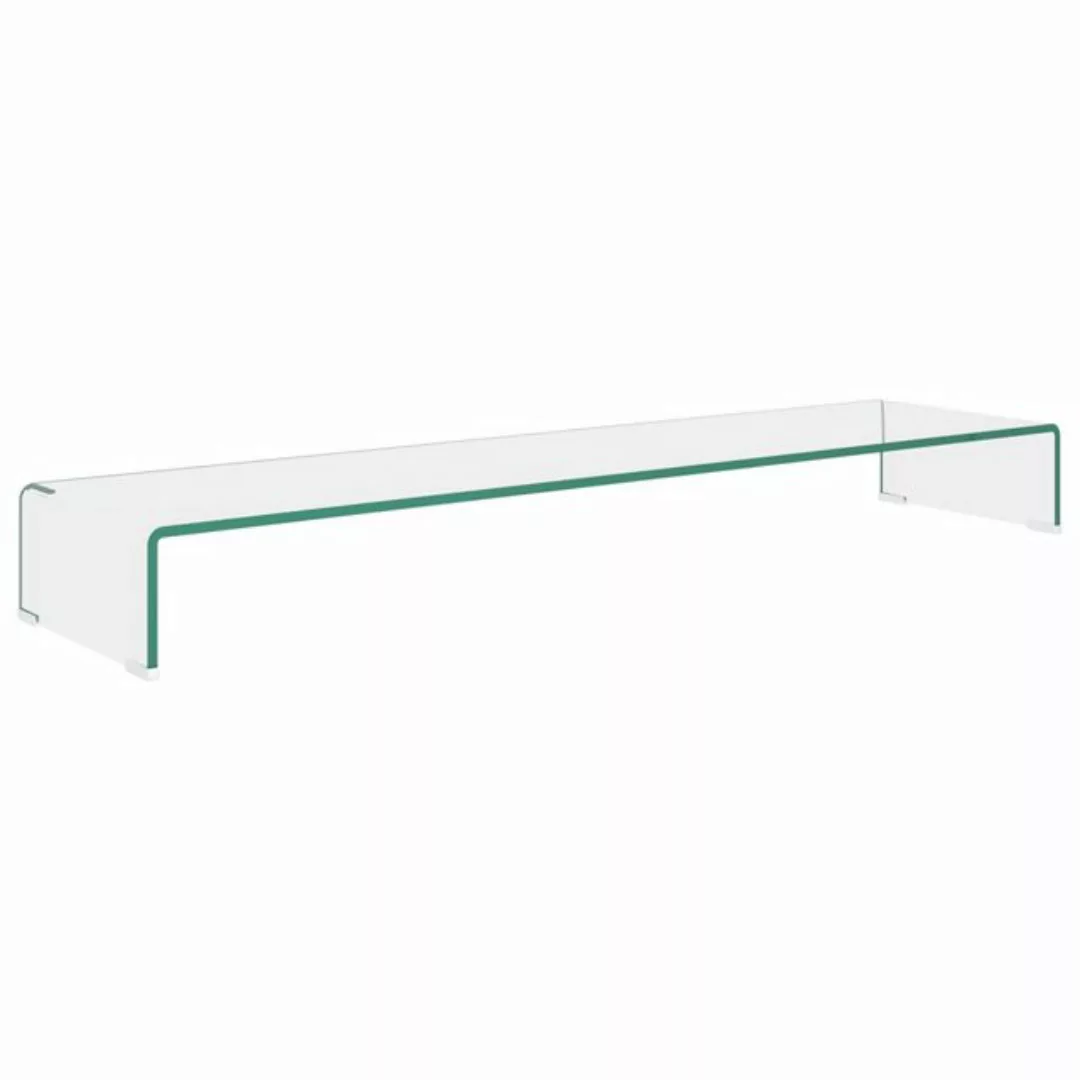 vidaXL TV-Schrank TV-Tisch Bildschirmerhöhung Glas Transparent 120x30x13 cm günstig online kaufen