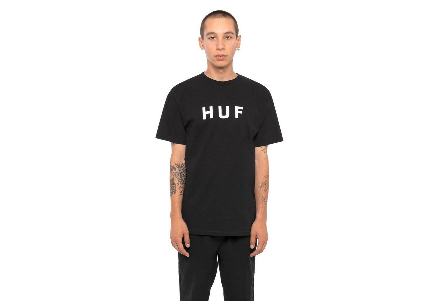 HUF T-Shirt OG Logo - black günstig online kaufen