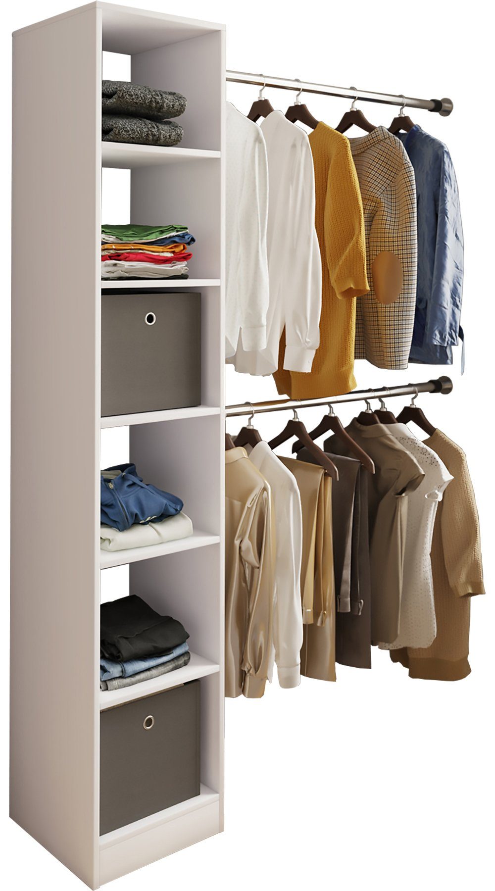 VCM Kleiderschrank Offener Kleiderschrank Dachschrägen Regal günstig online kaufen
