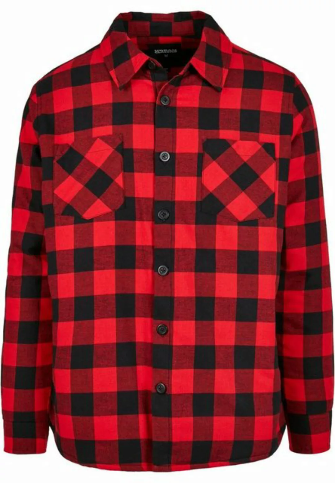 URBAN CLASSICS Langarmhemd Urban Classics Herren Padded Check Flannel Shirt günstig online kaufen