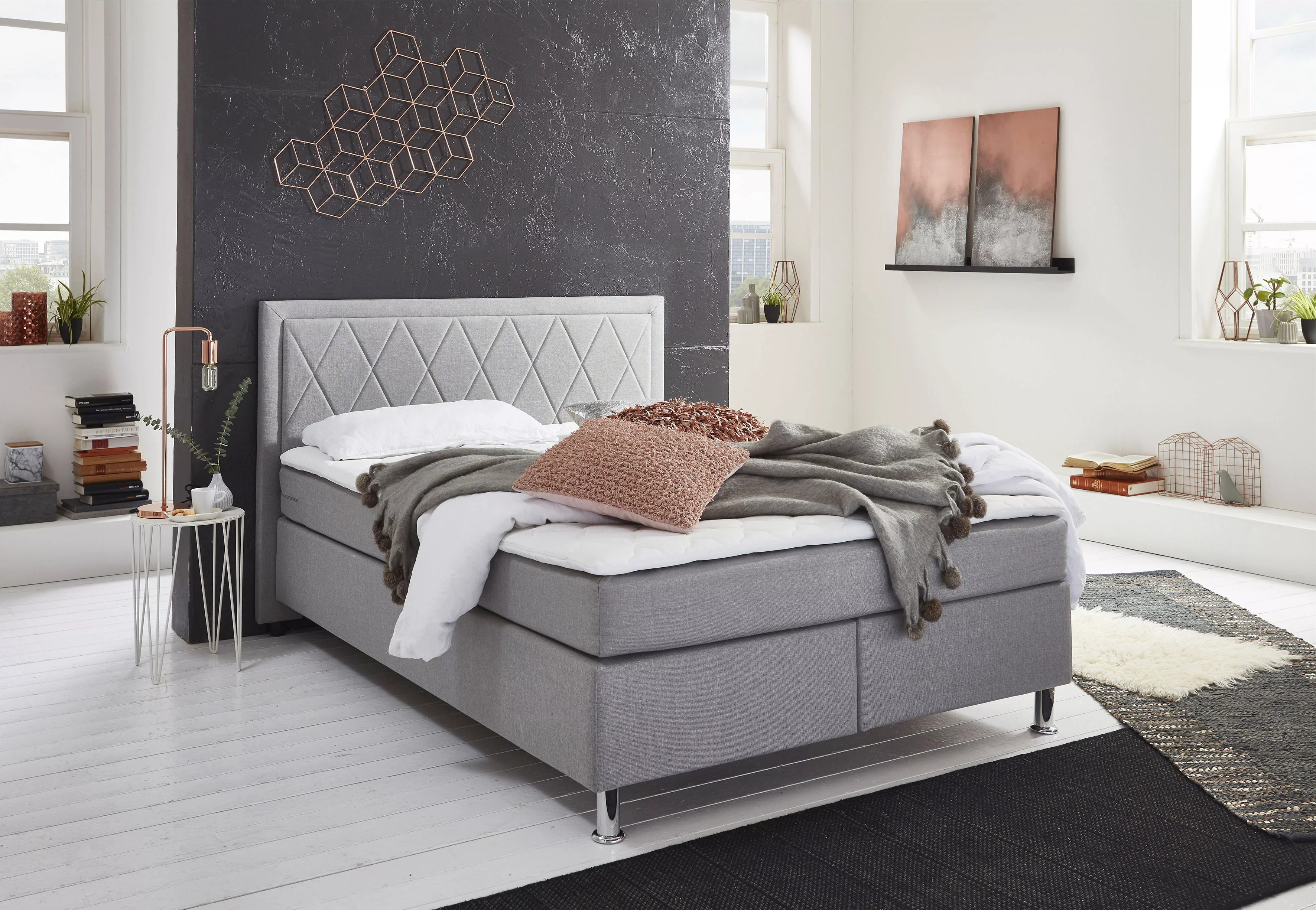 ATLANTIC home collection Boxbett "Helen", Tonnentaschenfederkern-Matratze u günstig online kaufen