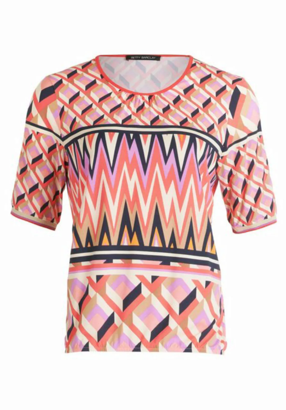 Betty Barclay Kurzarmshirt Betty Barclay Printshirt mit elastischem Bund (1 günstig online kaufen