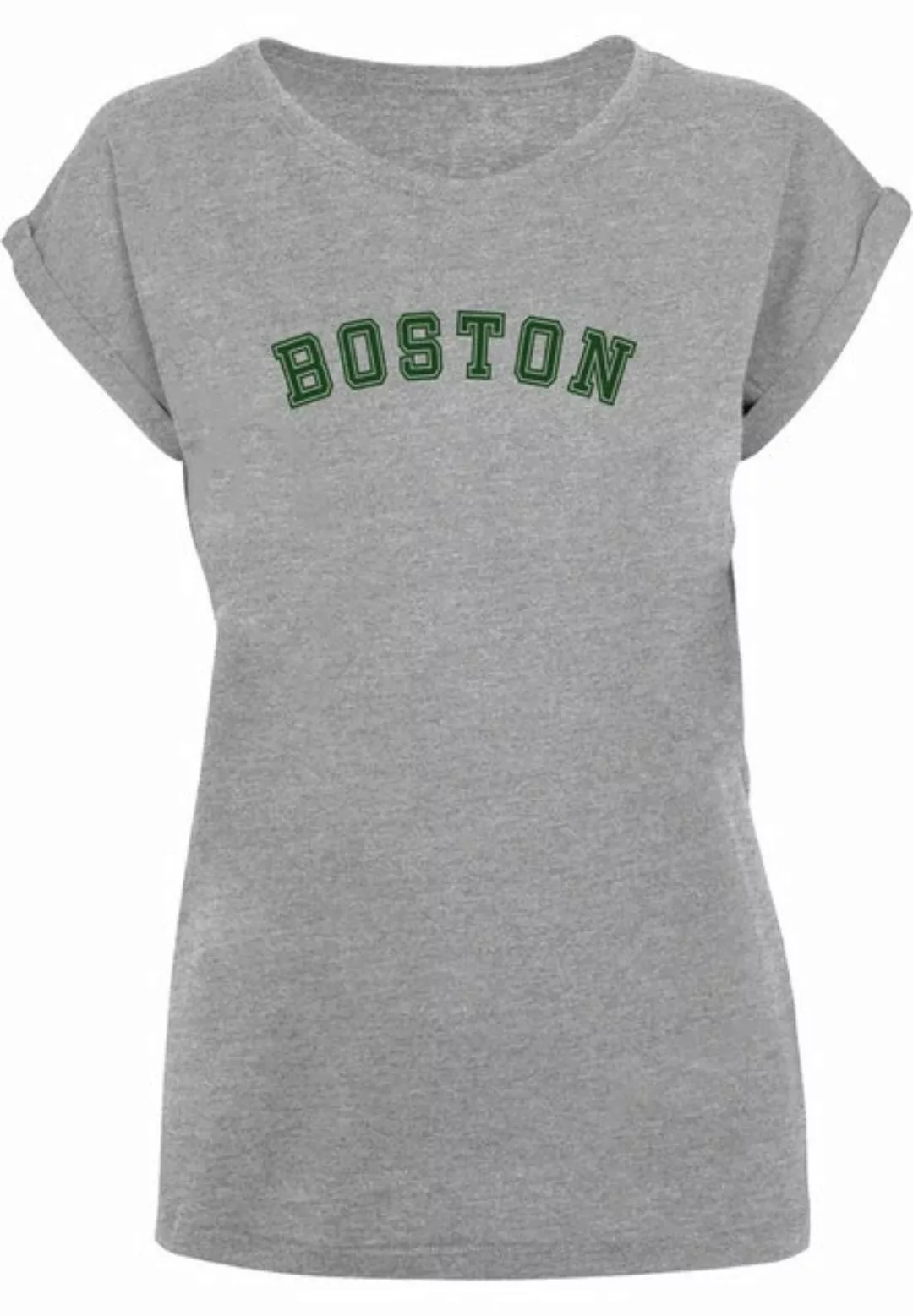 Merchcode T-Shirt Merchcode Damen Ladies Boston Extended Shoulder Tee (1-tl günstig online kaufen