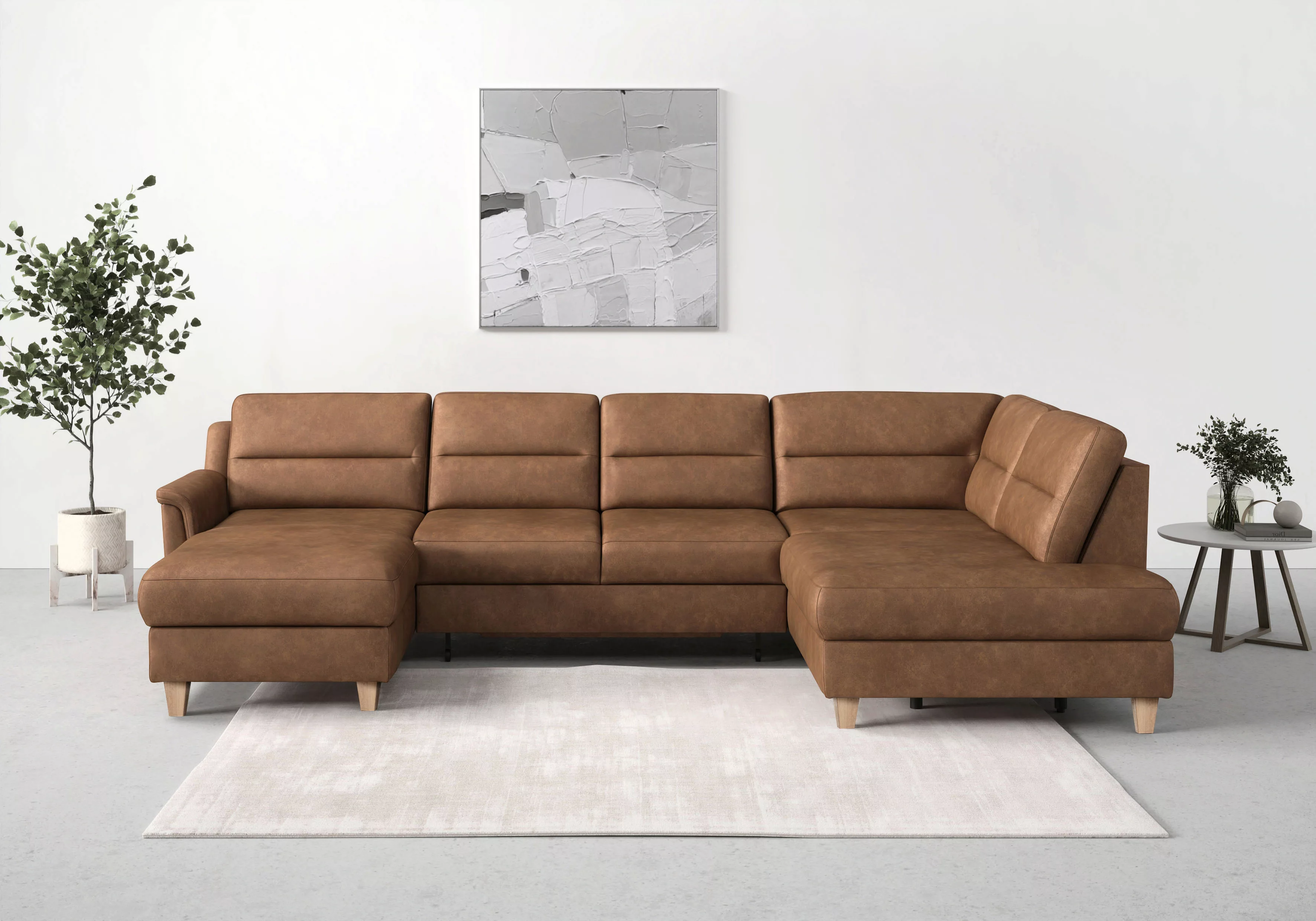 sit&more Wohnlandschaft "Farö U-Form", inklusive Federkern, wahlweise mit B günstig online kaufen