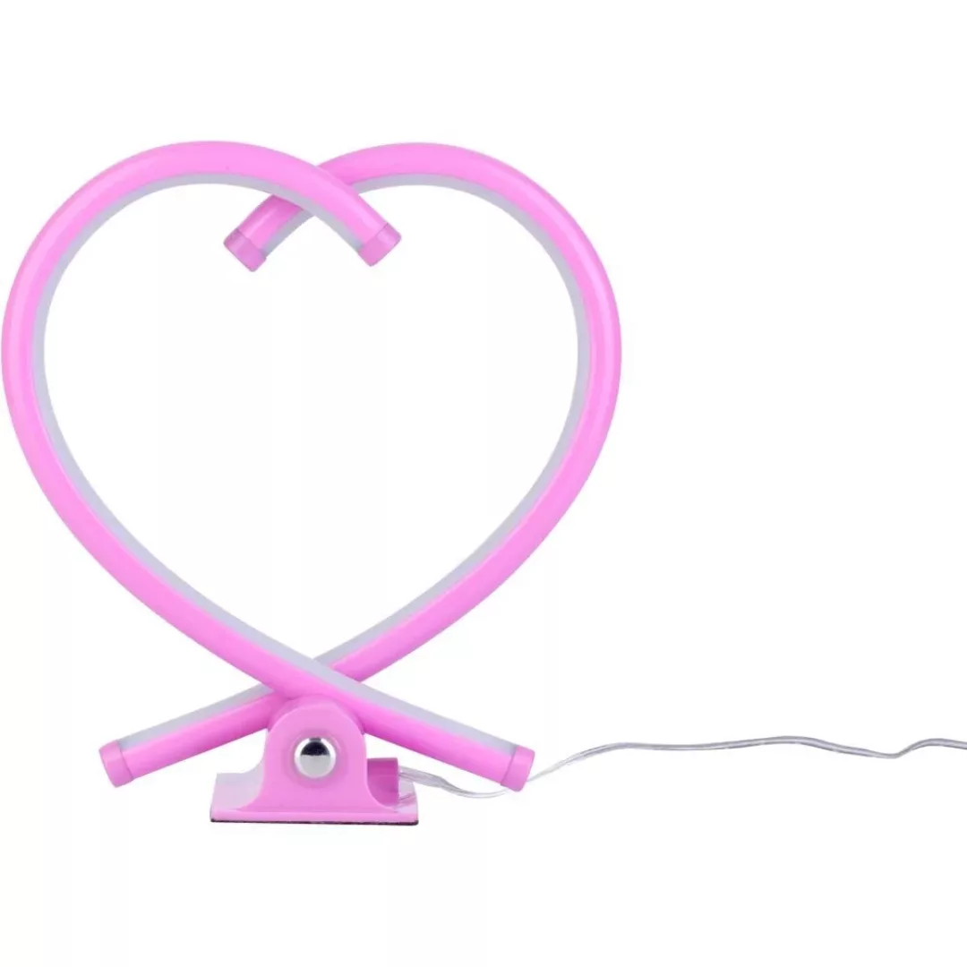LED Herz Tischleuchte Valor in pink günstig online kaufen