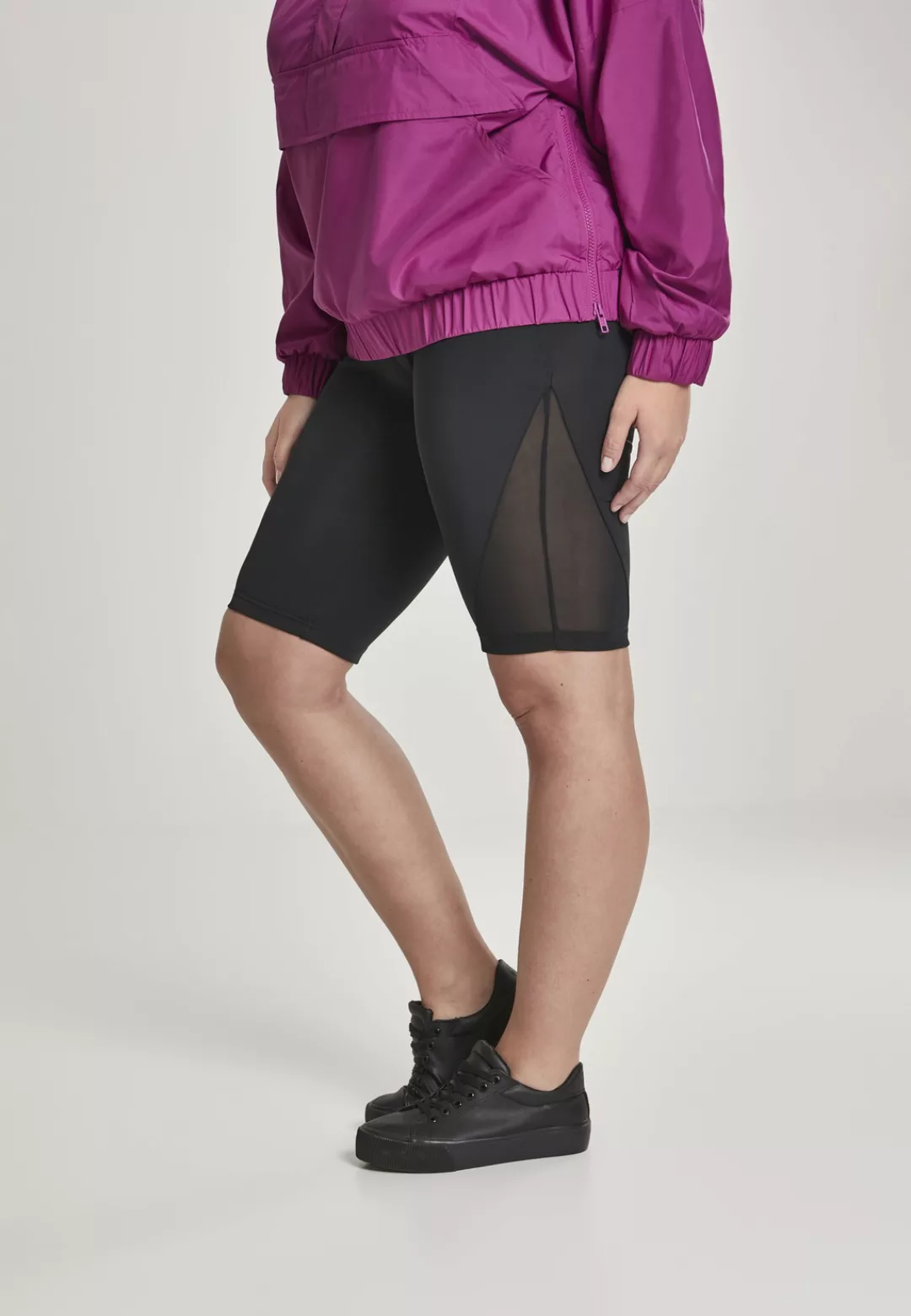 URBAN CLASSICS Stoffhose "Urban Classics Damen Ladies Tech Mesh Cycle Short günstig online kaufen