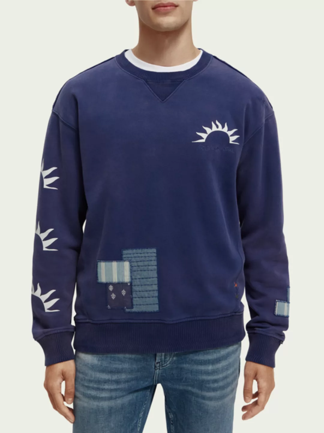 Scotch & Soda Sweatshirt im Relaxed-Fit mit Nahtdetails günstig online kaufen