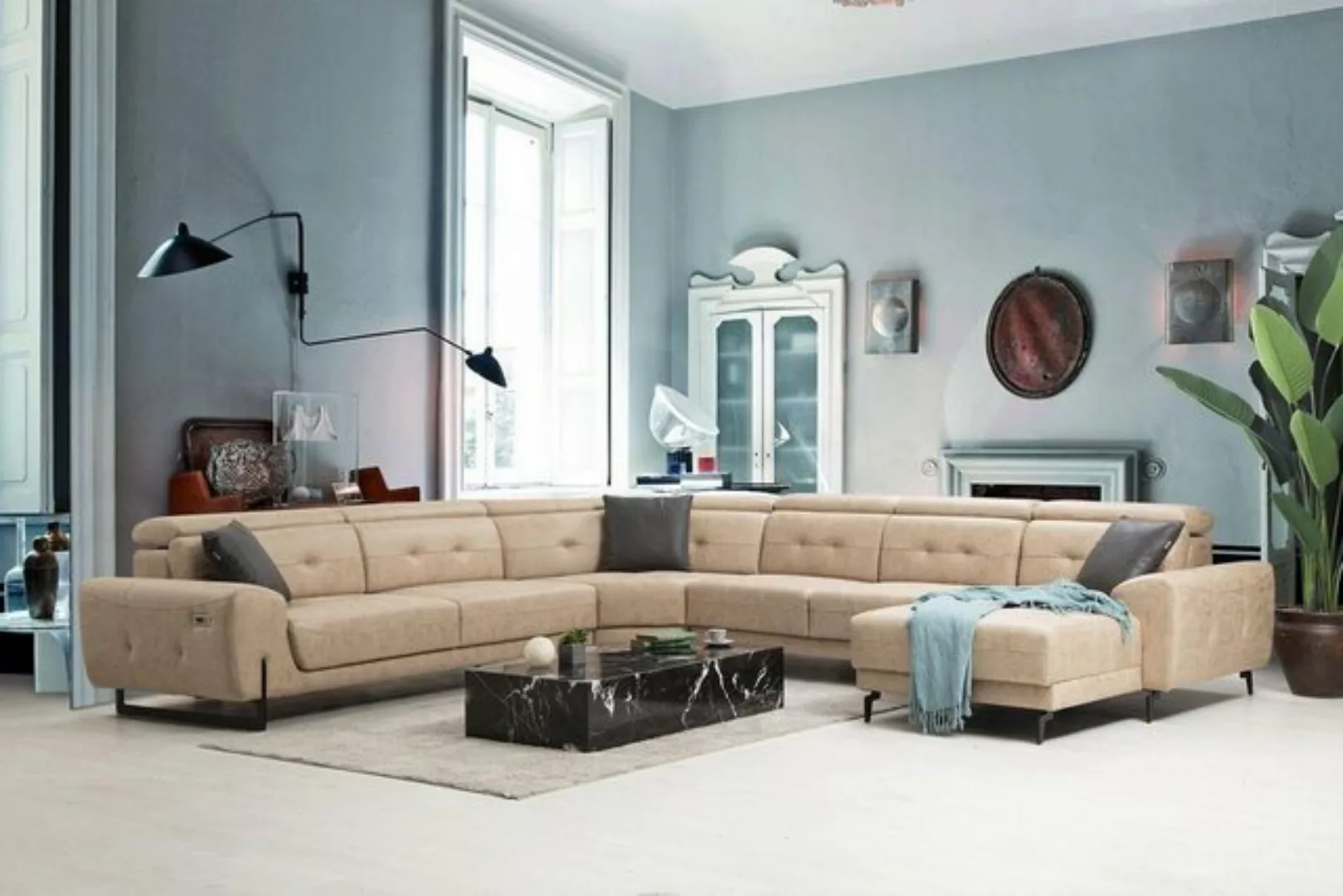 JVmoebel Ecksofa Ecksofa U-Form Sitzmöbel Designer Sitzmöbel Modern Sofa, 6 günstig online kaufen
