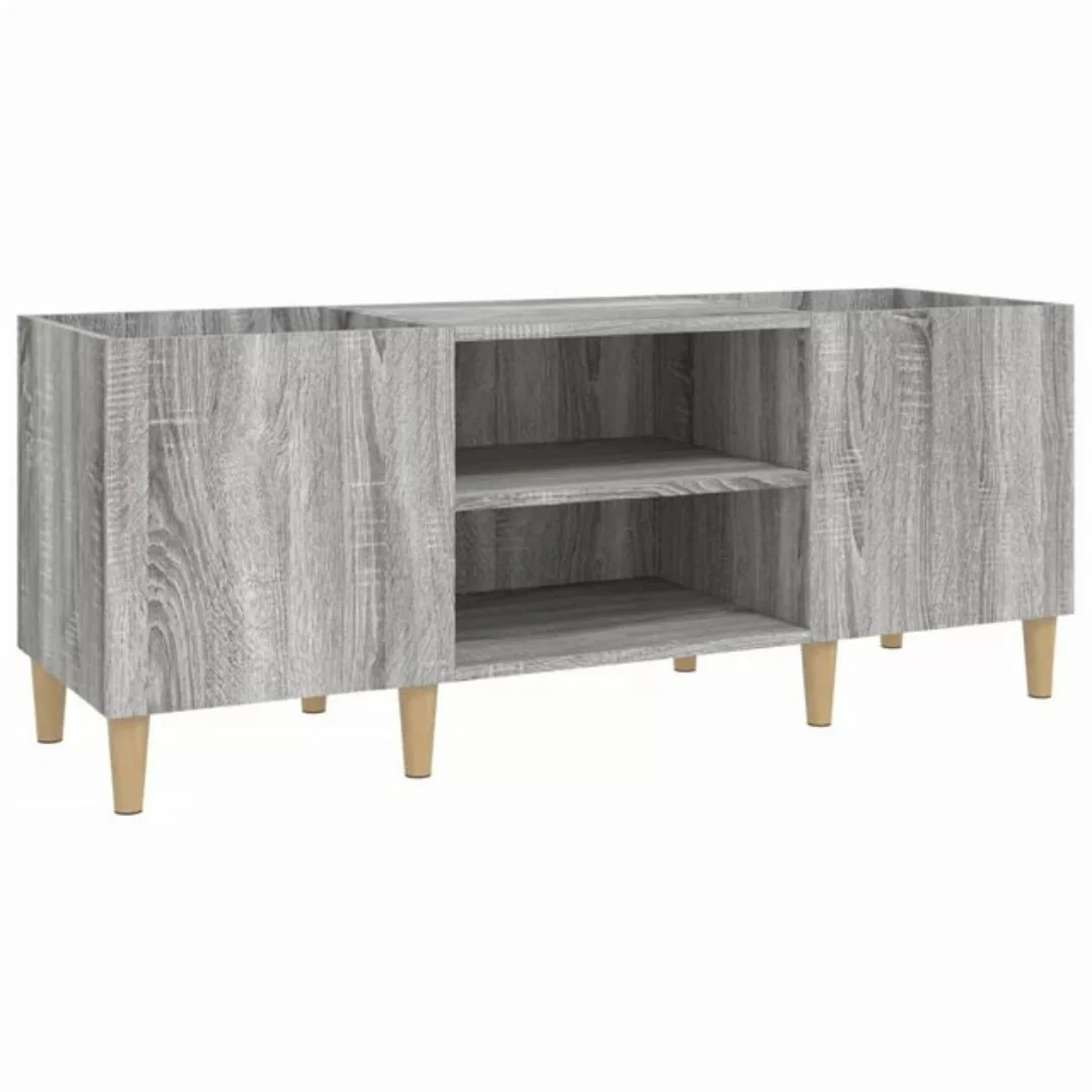 vidaXL Beistellschrank Plattenschrank Grau Sonoma 121x38x48 cm Holzwerkstof günstig online kaufen