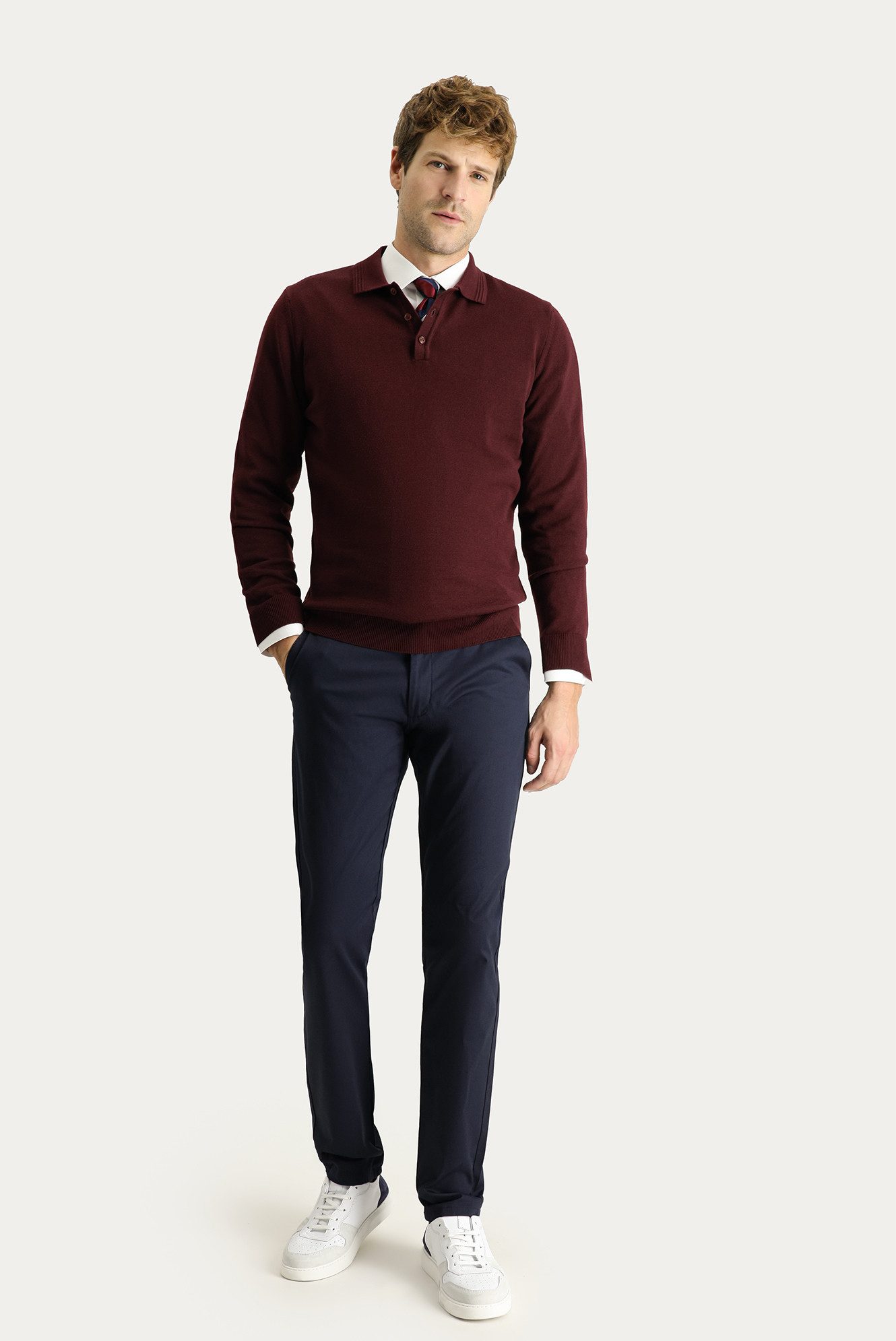 KIGILI Chinohose Regular Fit Chino-Herrenhose mit günstig online kaufen