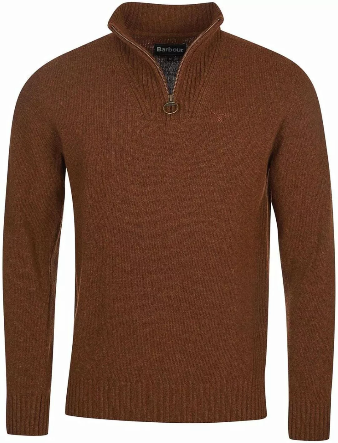 Barbour Half Zip Pullover Lambswool Braun - Größe L günstig online kaufen