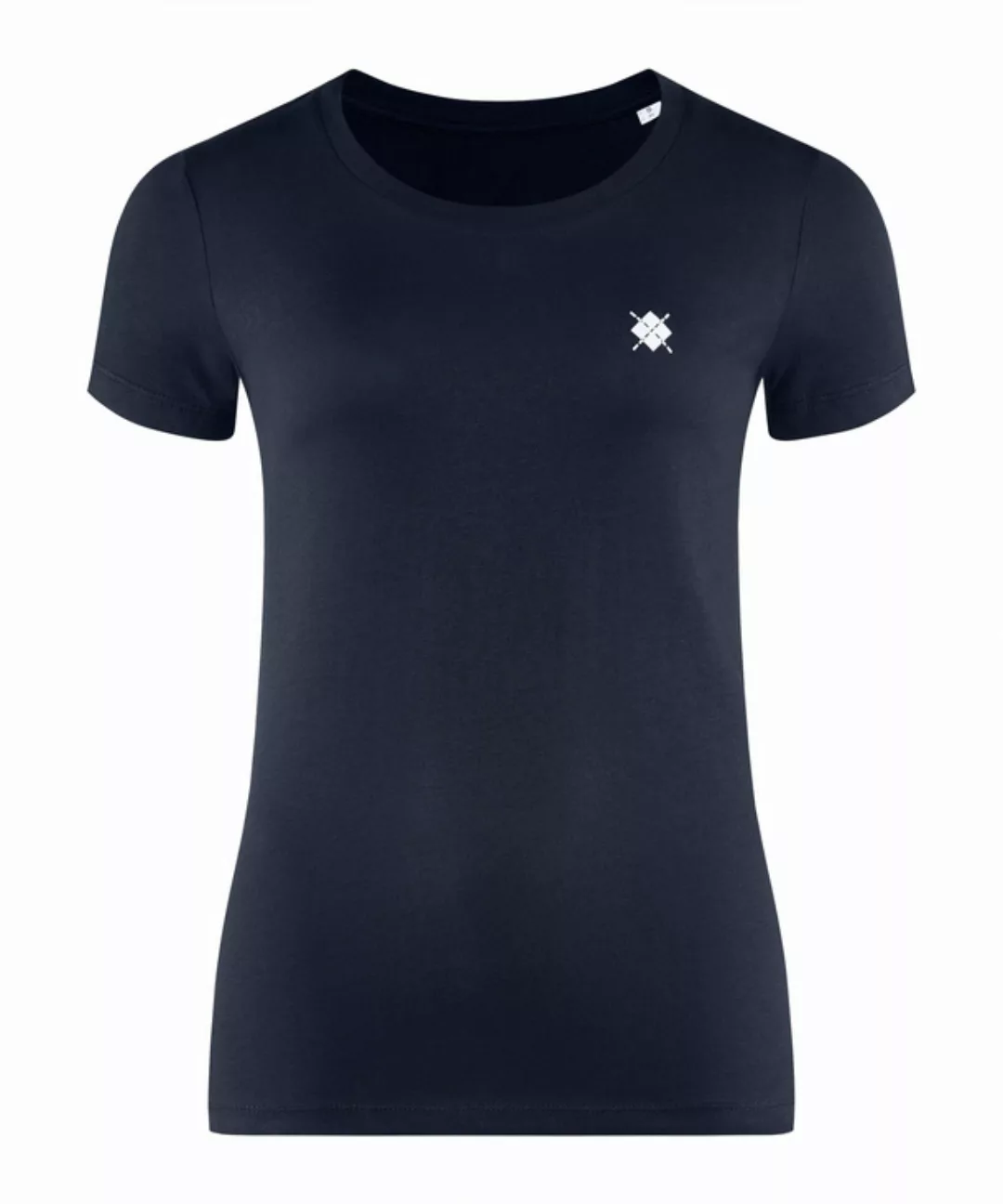 Burlington Damen T-Shirt Rundhals, XS, Blau, Raute, Baumwolle, 2269012-6120 günstig online kaufen